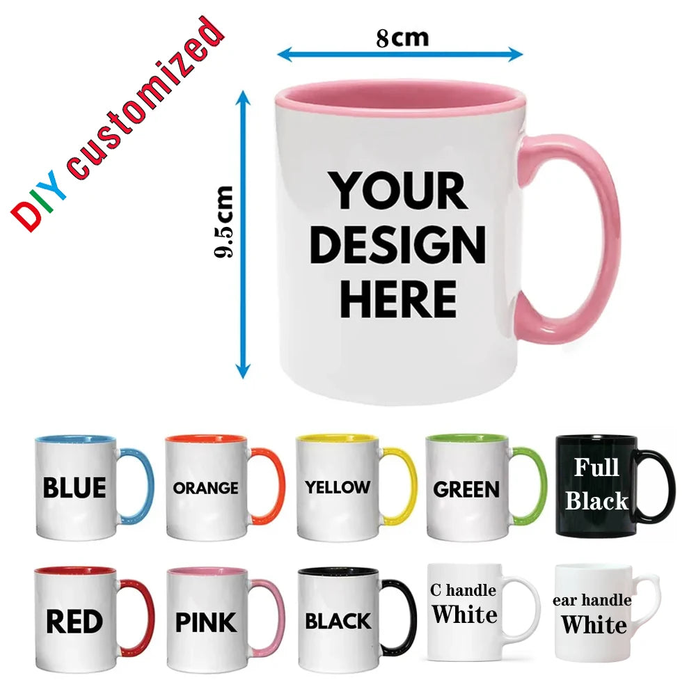 Personalized Your Photo Mug, Custom NAME Logo TEXT Cup,Customize Coffee Mugs, Tea Cups, Mothers day, Wedding Surprised Gift